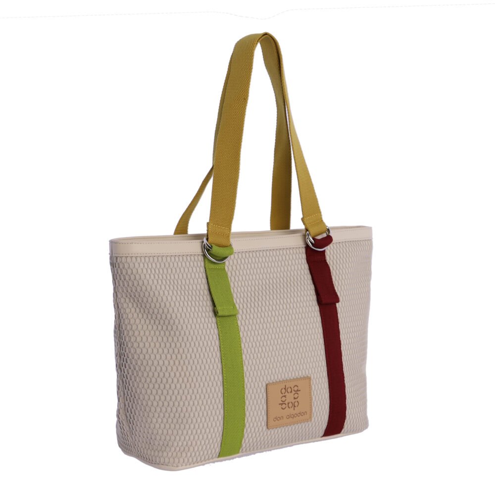 Bolso Shopper 0QV7870004 Don Algodon Asas De Colores - Imagen 5