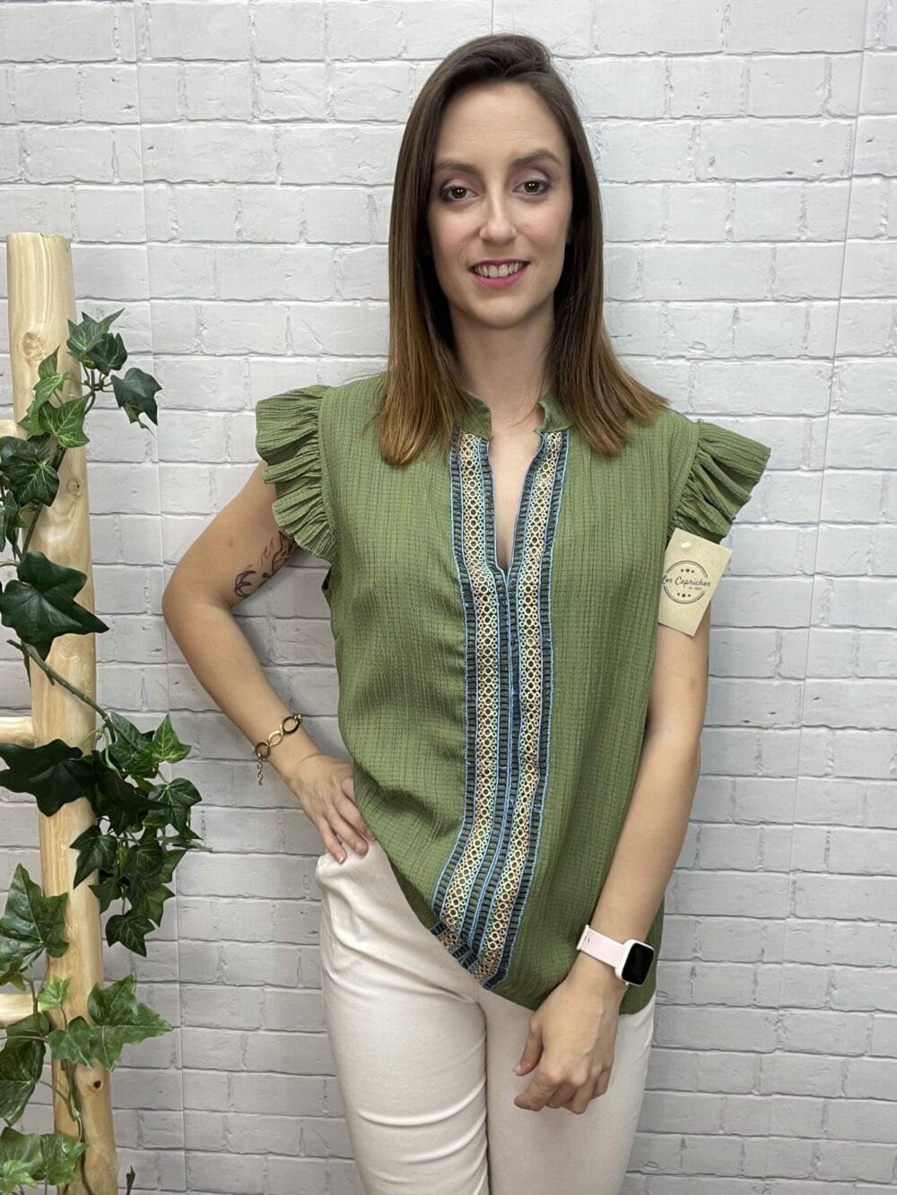 Blusa Belen T-36/44 Tipo Bámbula - Imagen 5