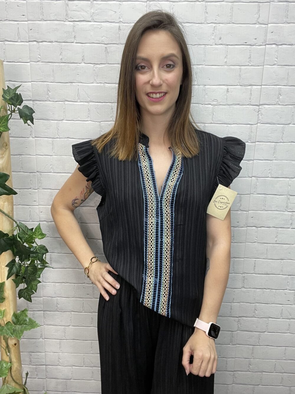 Blusa Belen T-36/44 Tipo Bámbula
