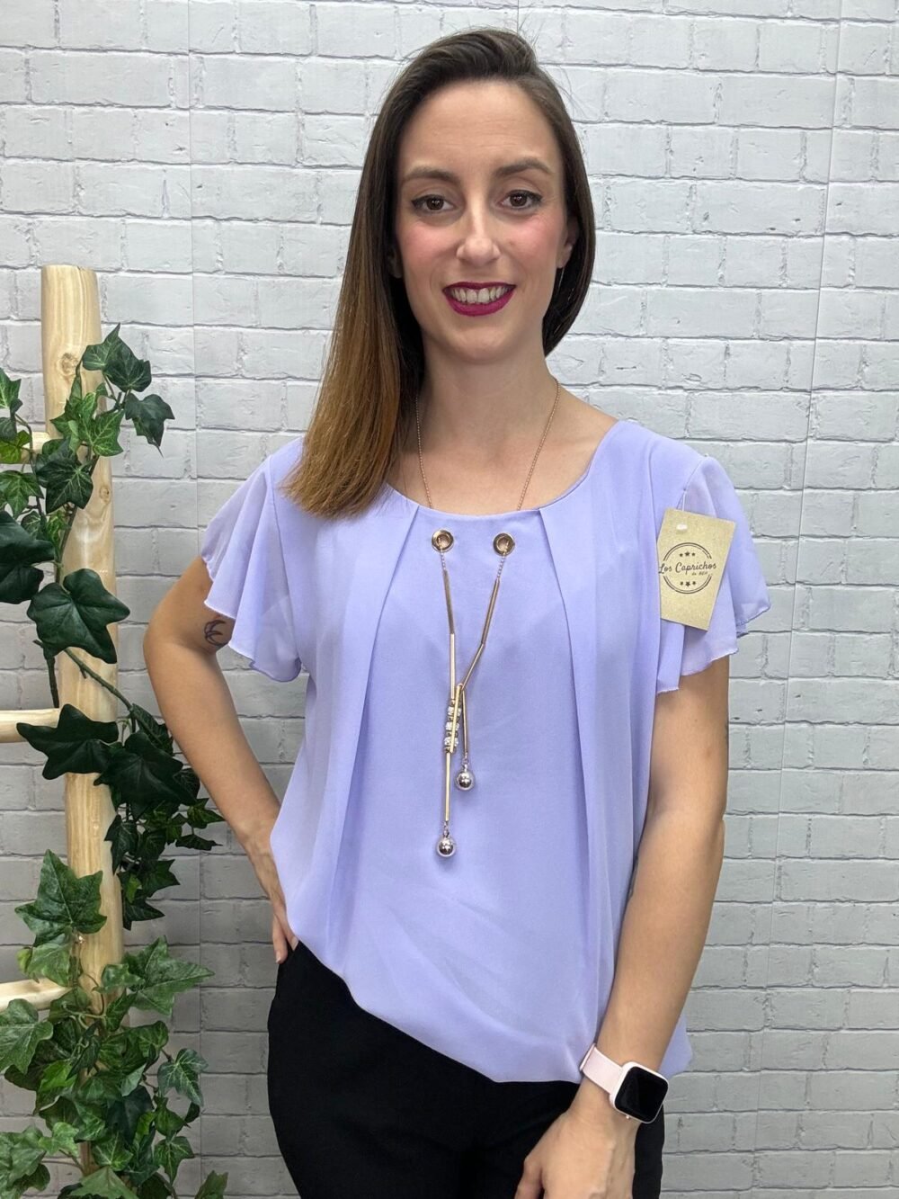 Blusa Elena T-36/44 Tipo Gasa - Imagen 3