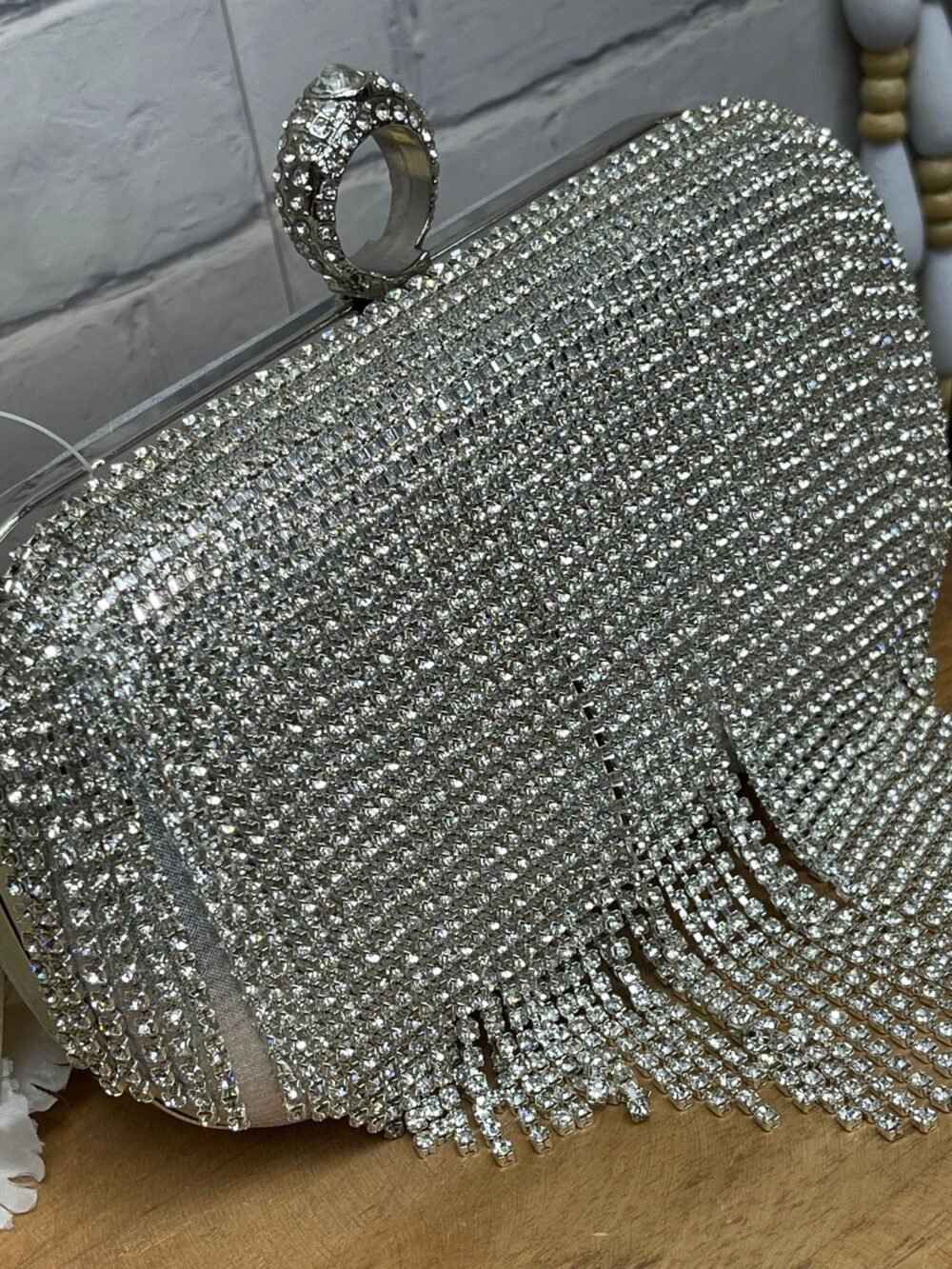 Bolso Fiesta Z8114 Con Cortina De Brillo - Imagen 3