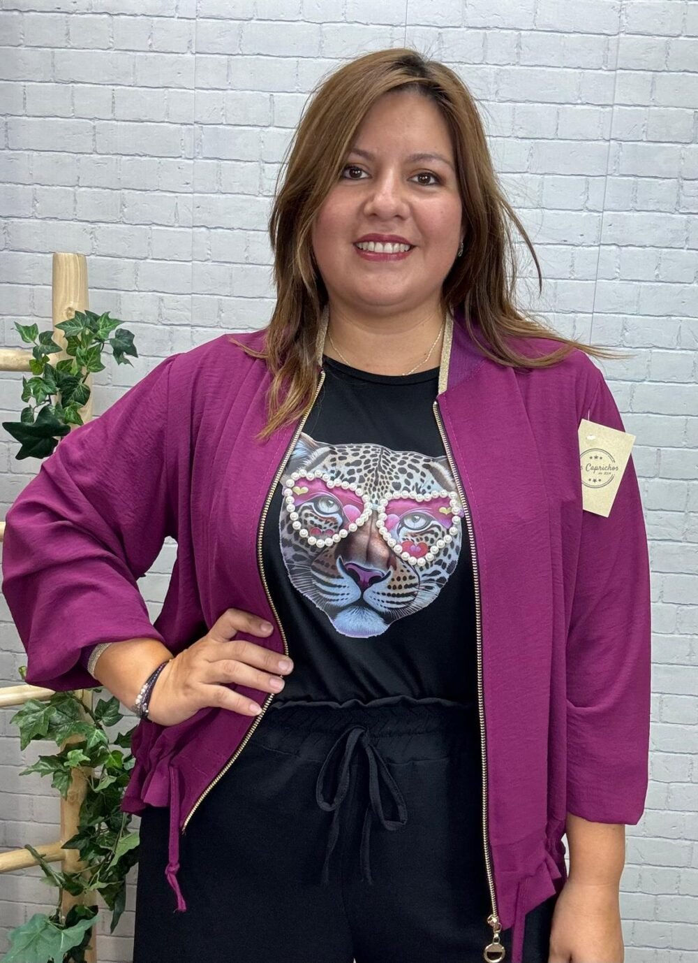 Bomber Silvana Con Toques Dorados T-44/52