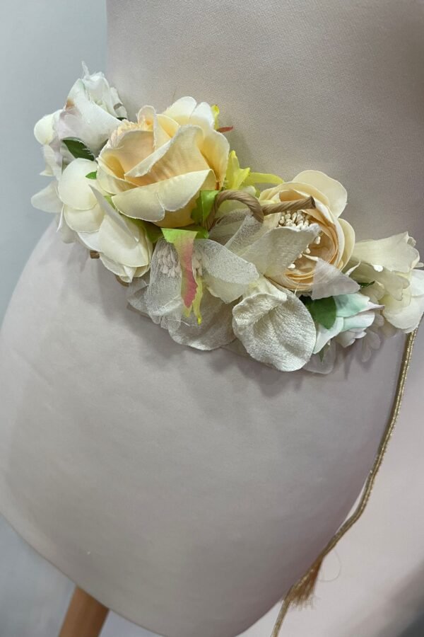 Cinturón Lorena de flores, para eventos