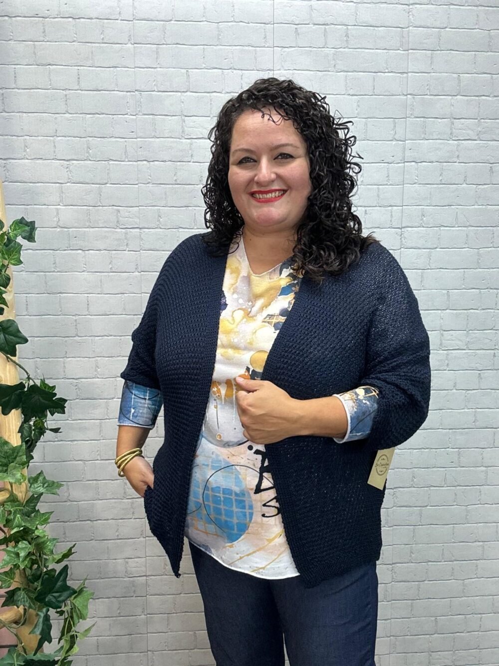 Cardigan Mena T-36/46 De Hilo