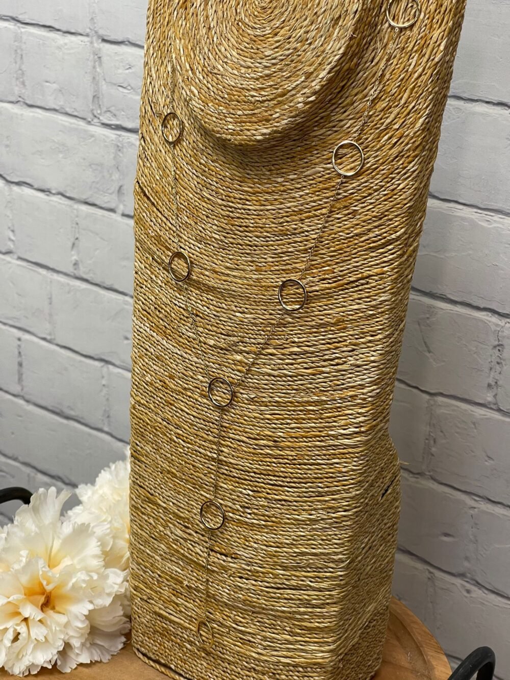 Collar acero Circles dorado