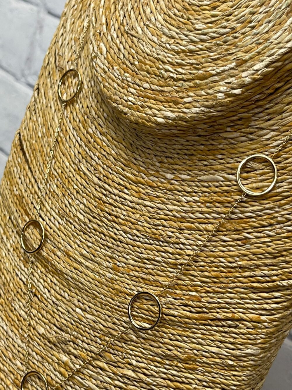 Collar acero Circles dorado - Imagen 2