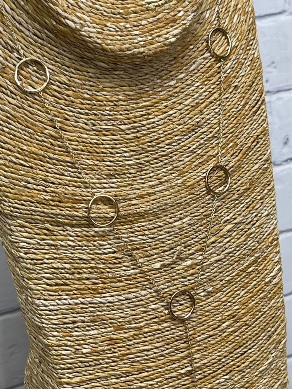 Collar acero Circles dorado - Imagen 3