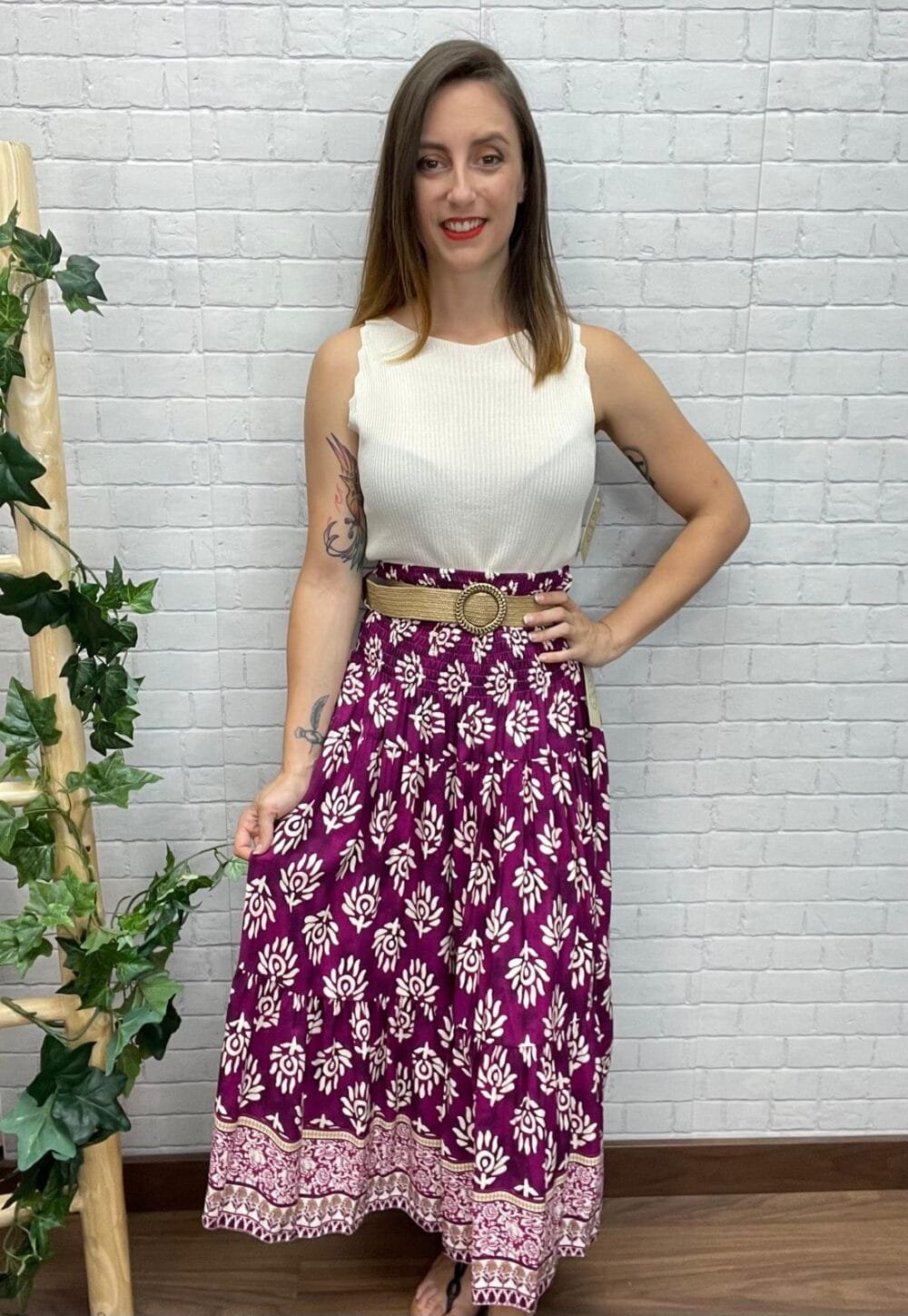 Falda Idalis T-36/50 Estampada - Imagen 3