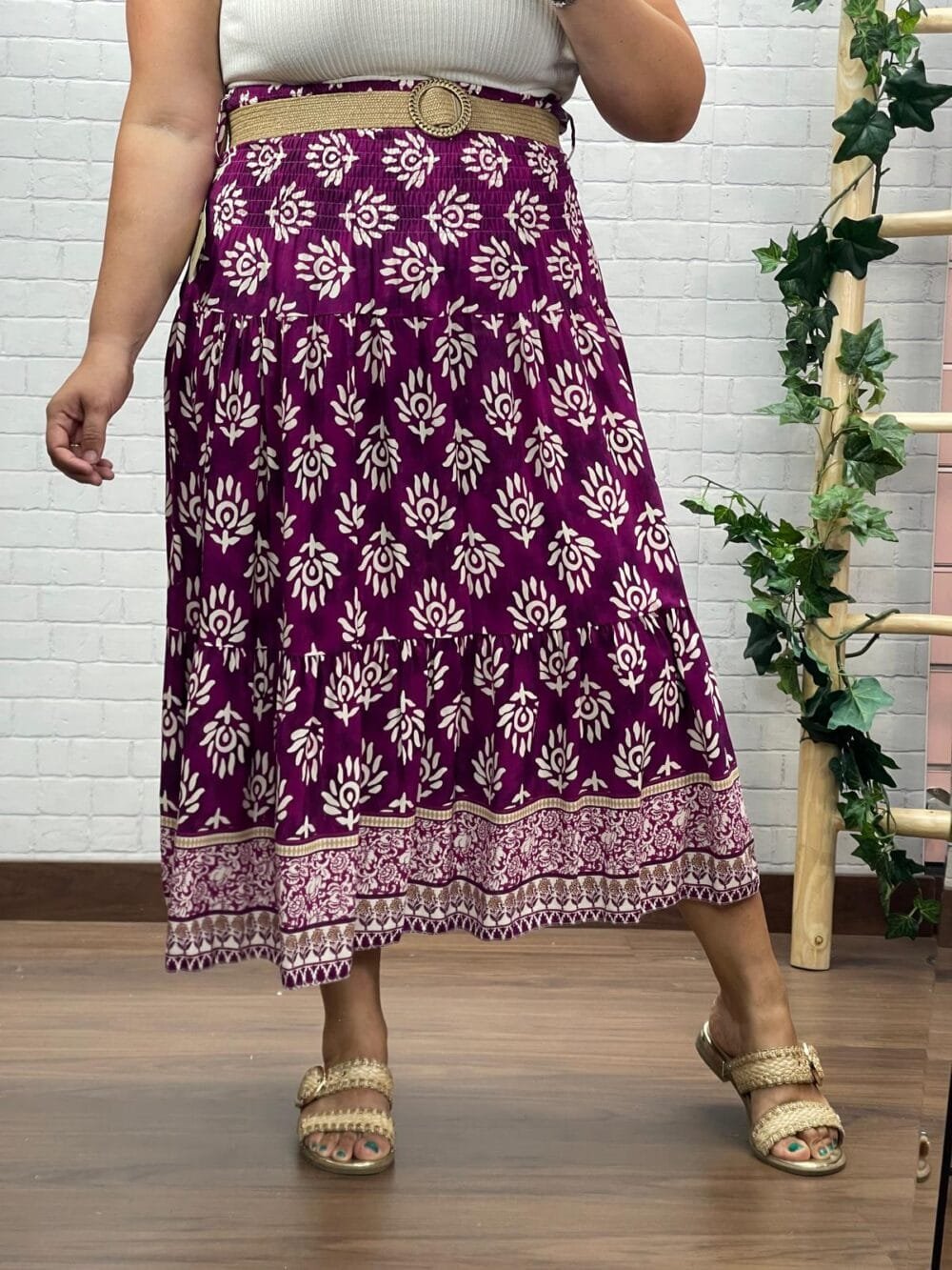 Falda Idalis T-36/50 Estampada - Imagen 2