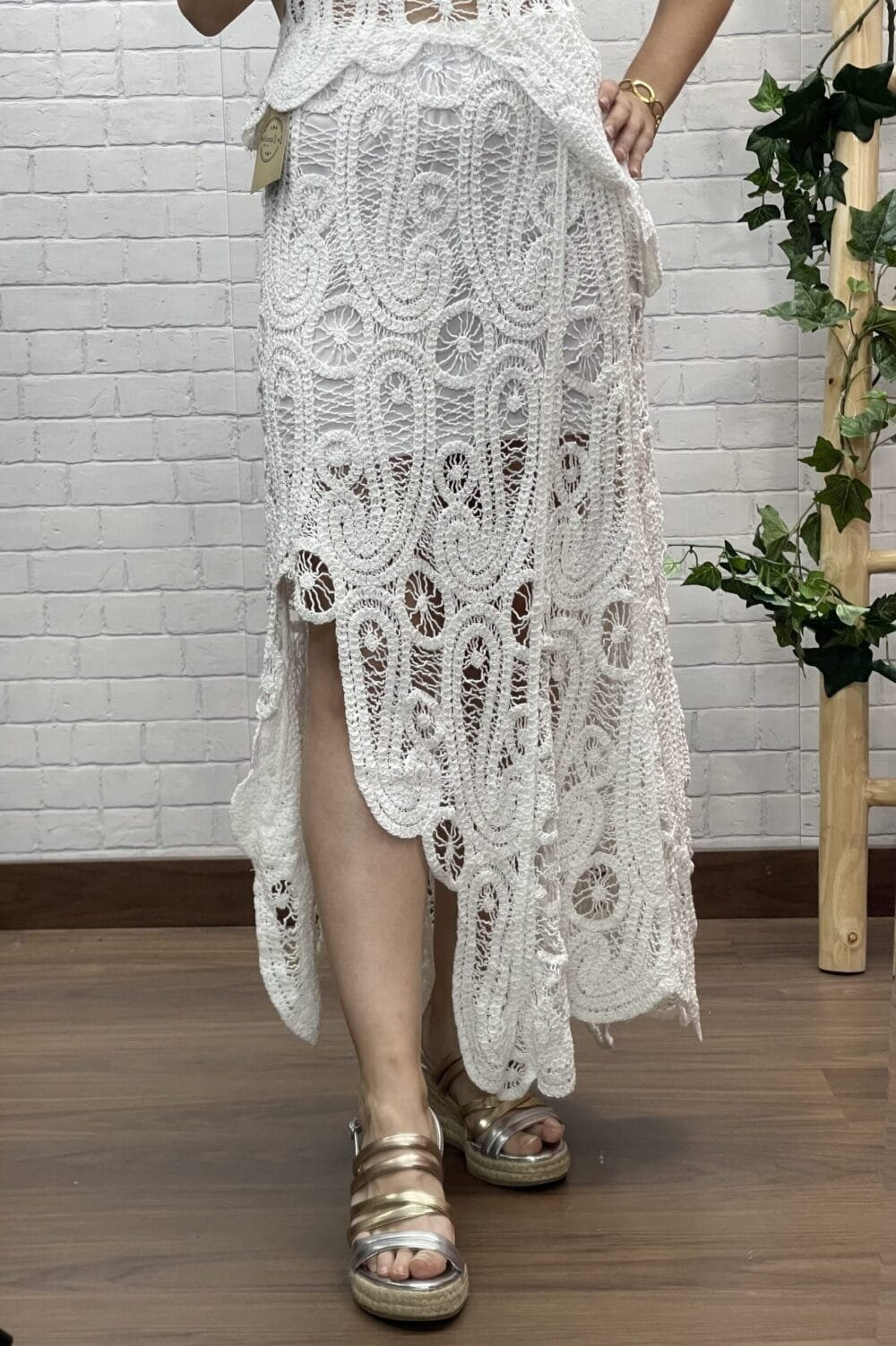 Falda Noemí T-34/40 De Crochet