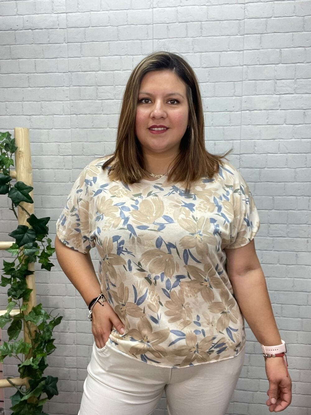 Jersey Irma T-36/50 Con Flores - Imagen 2