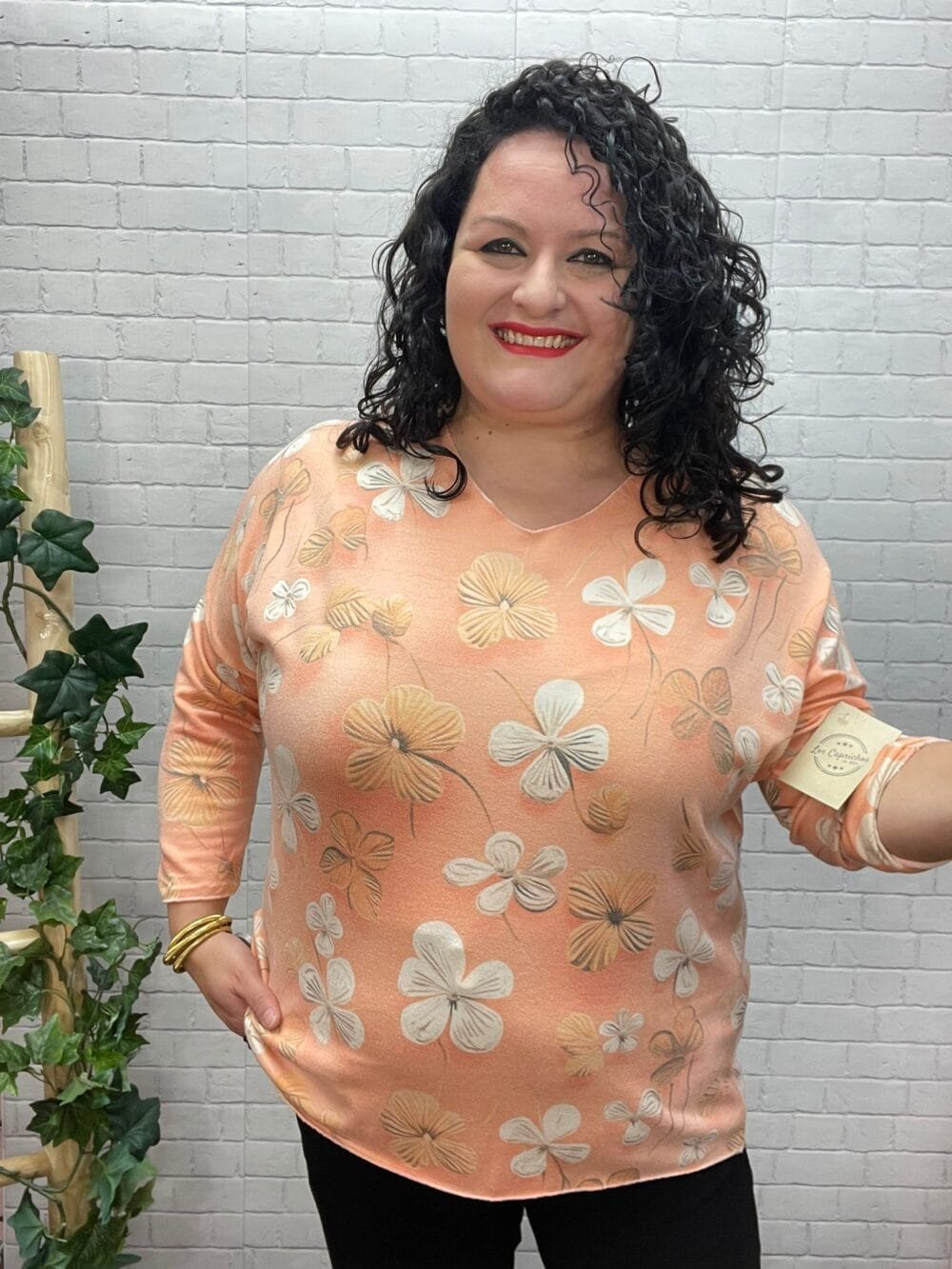 Jersey Sole T-40/50 Estampado Floral - Imagen 7