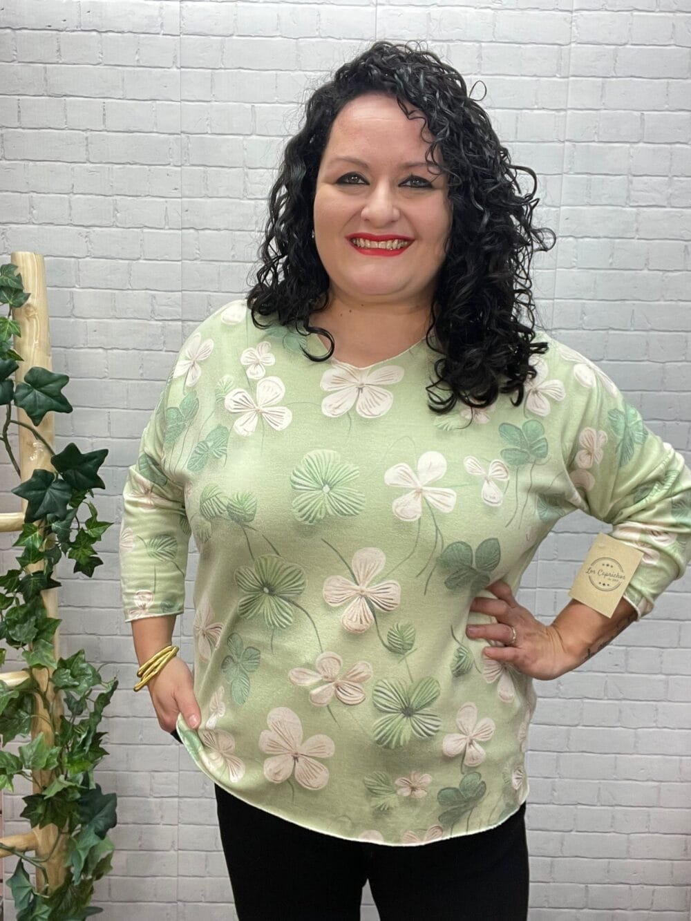 Jersey Sole T-40/50 Estampado Floral - Imagen 2