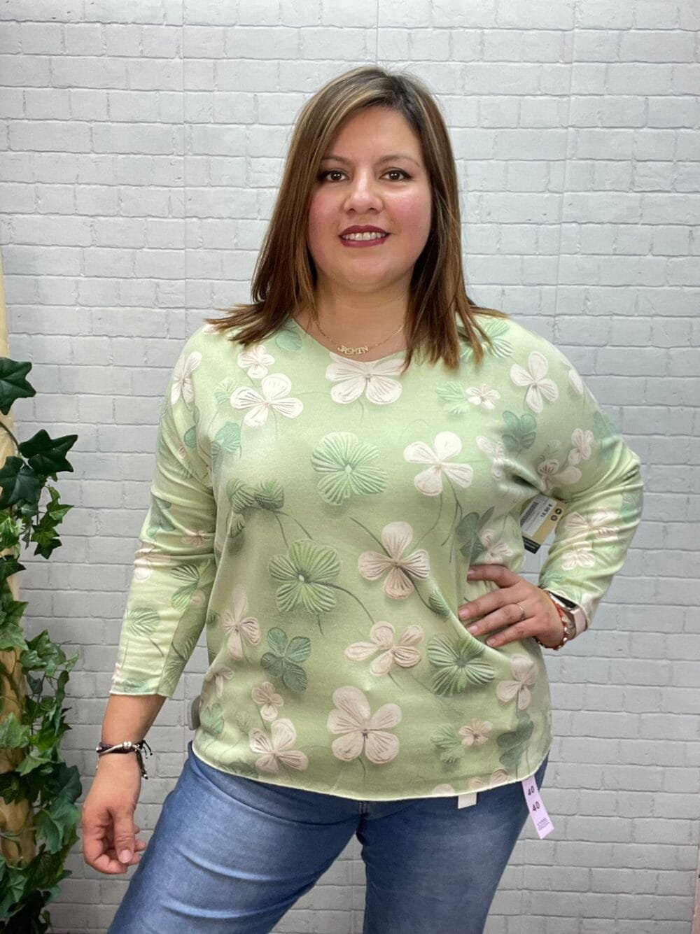 Jersey Sole T-40/50 Estampado Floral - Imagen 3
