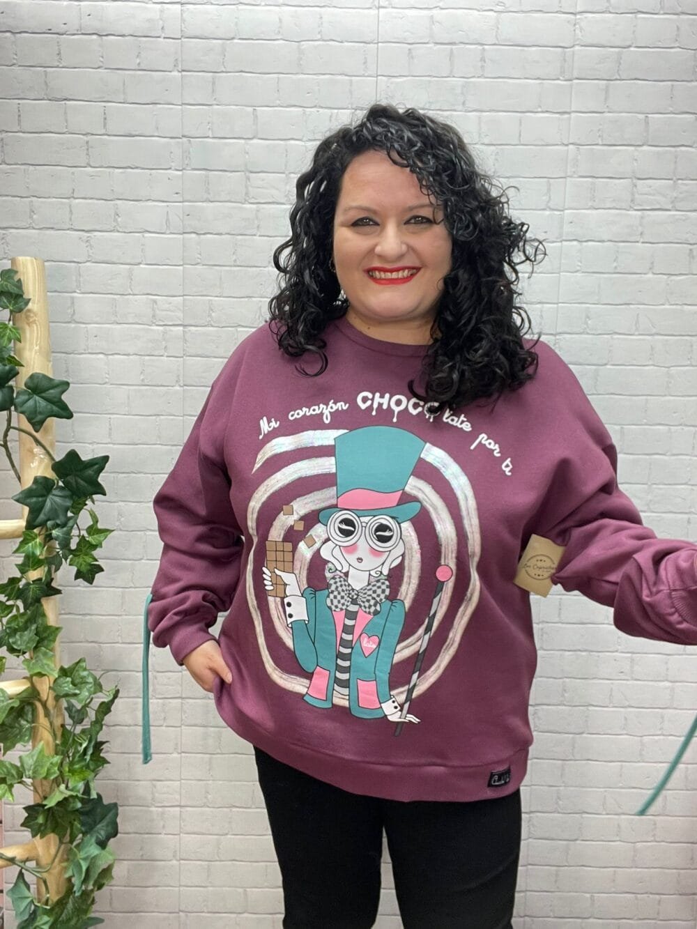 Sudadera Willy Anabel Lee T-M/2XL Con Dibujo - Imagen 15