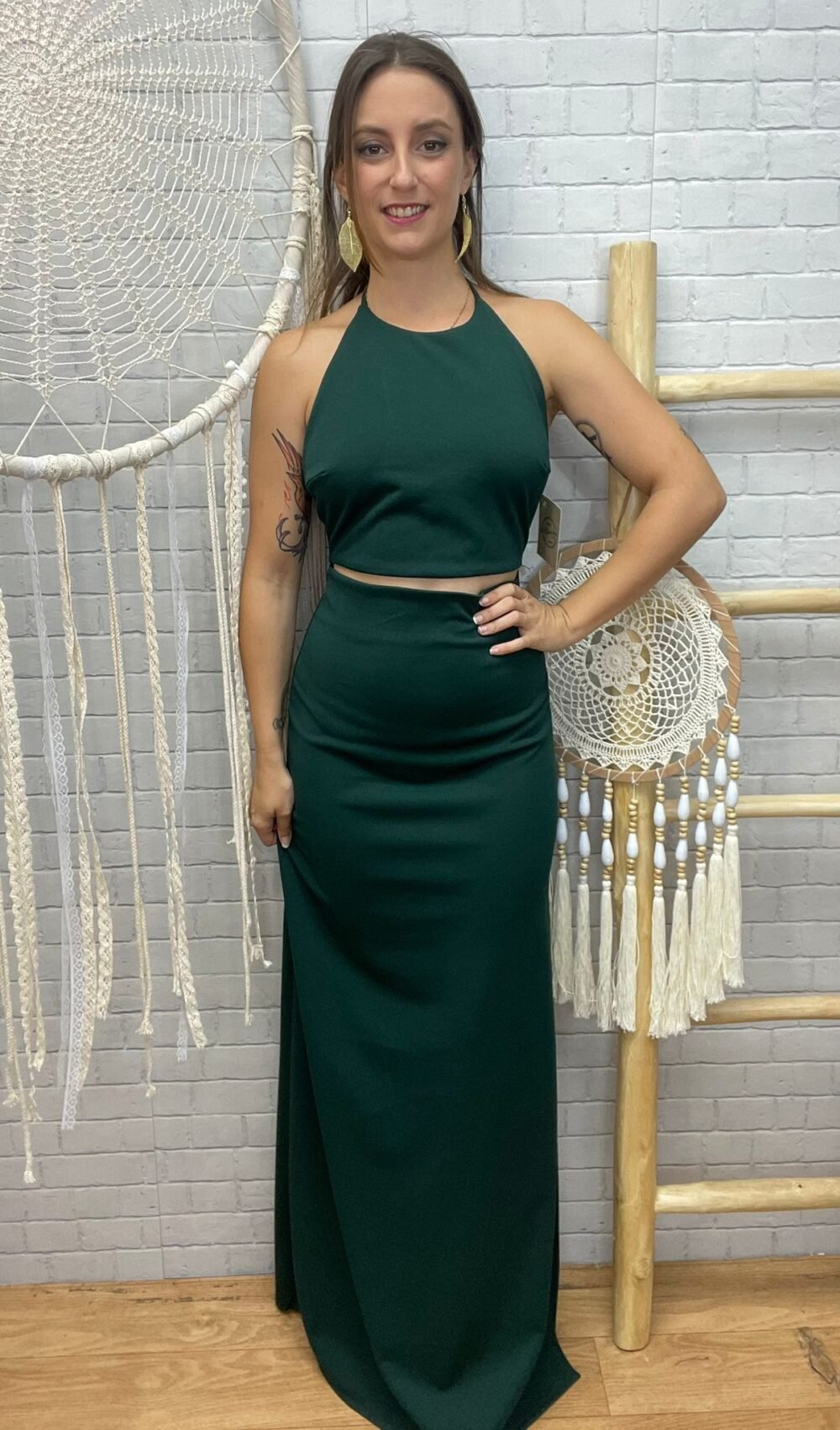 Vestido Clara Con Espalda Descubierta T-34/38