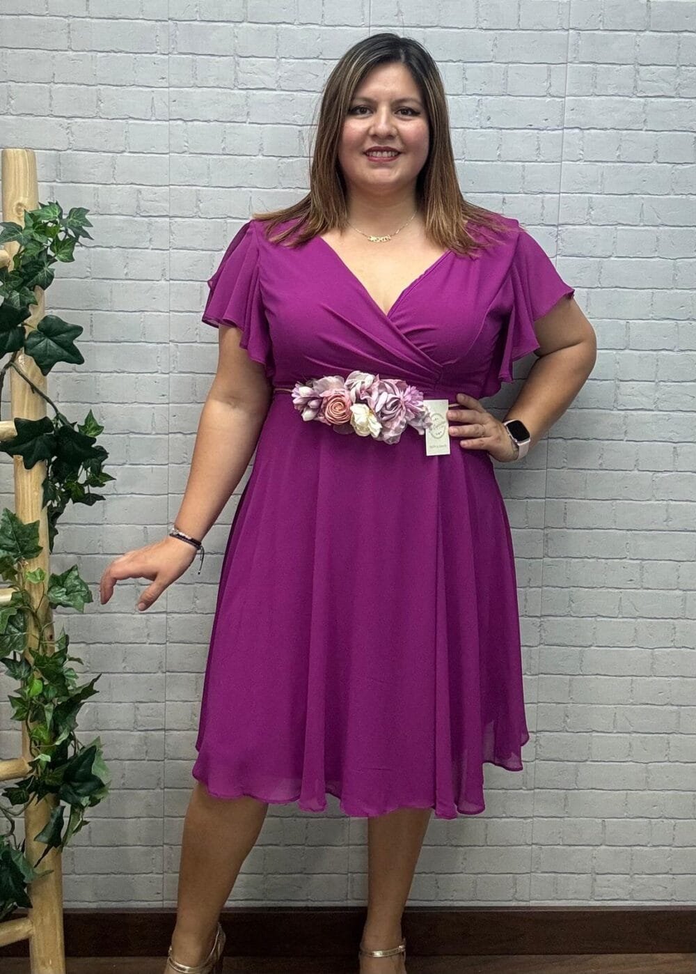 Vestido Cora T-2XL/4XL Tipo Gasa