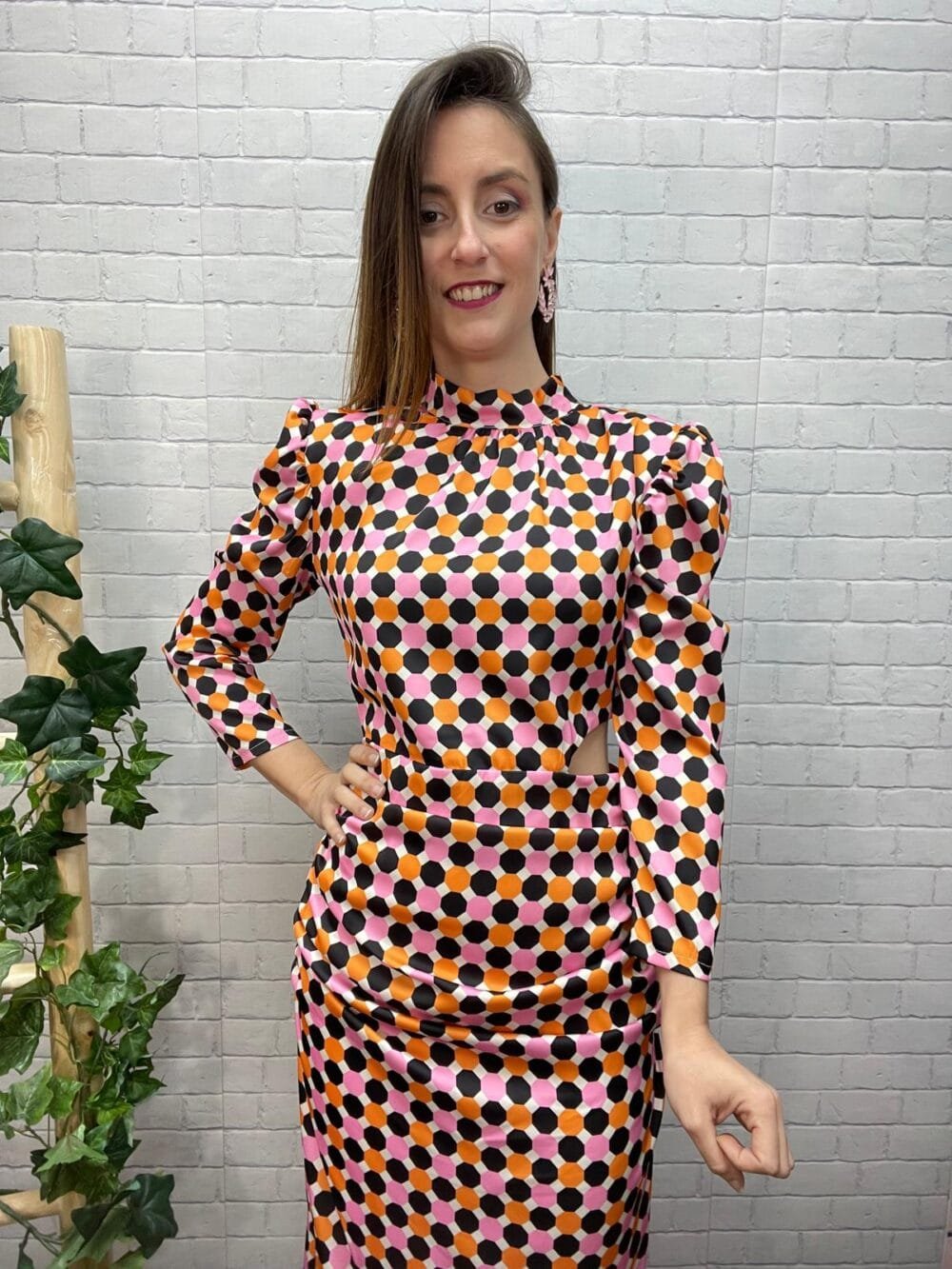 Vestido Creta T-S/L Estampado - Imagen 2