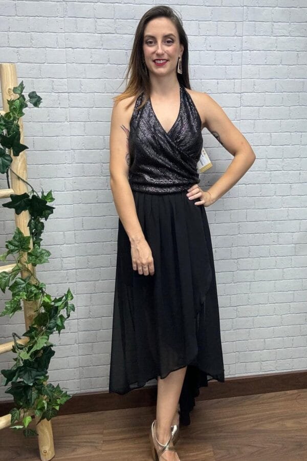 Vestido Ilma T-L Con Lentejuelas