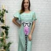 Vestido Jirafa Anabel Lee T-M/2XL Con Dibujo