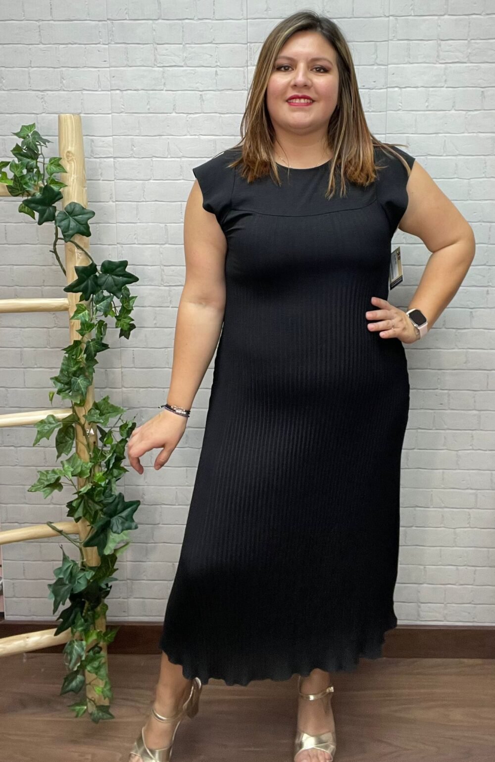 Vestido Mery T-36/44 Plisado - Imagen 4