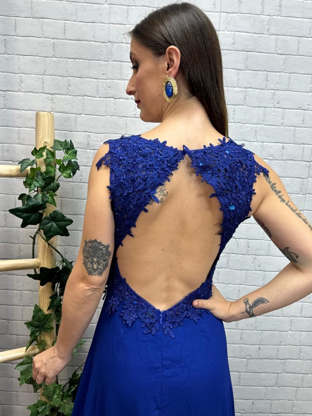 Vestido Pastora T-S/L Con Pedrería - Imagen 10