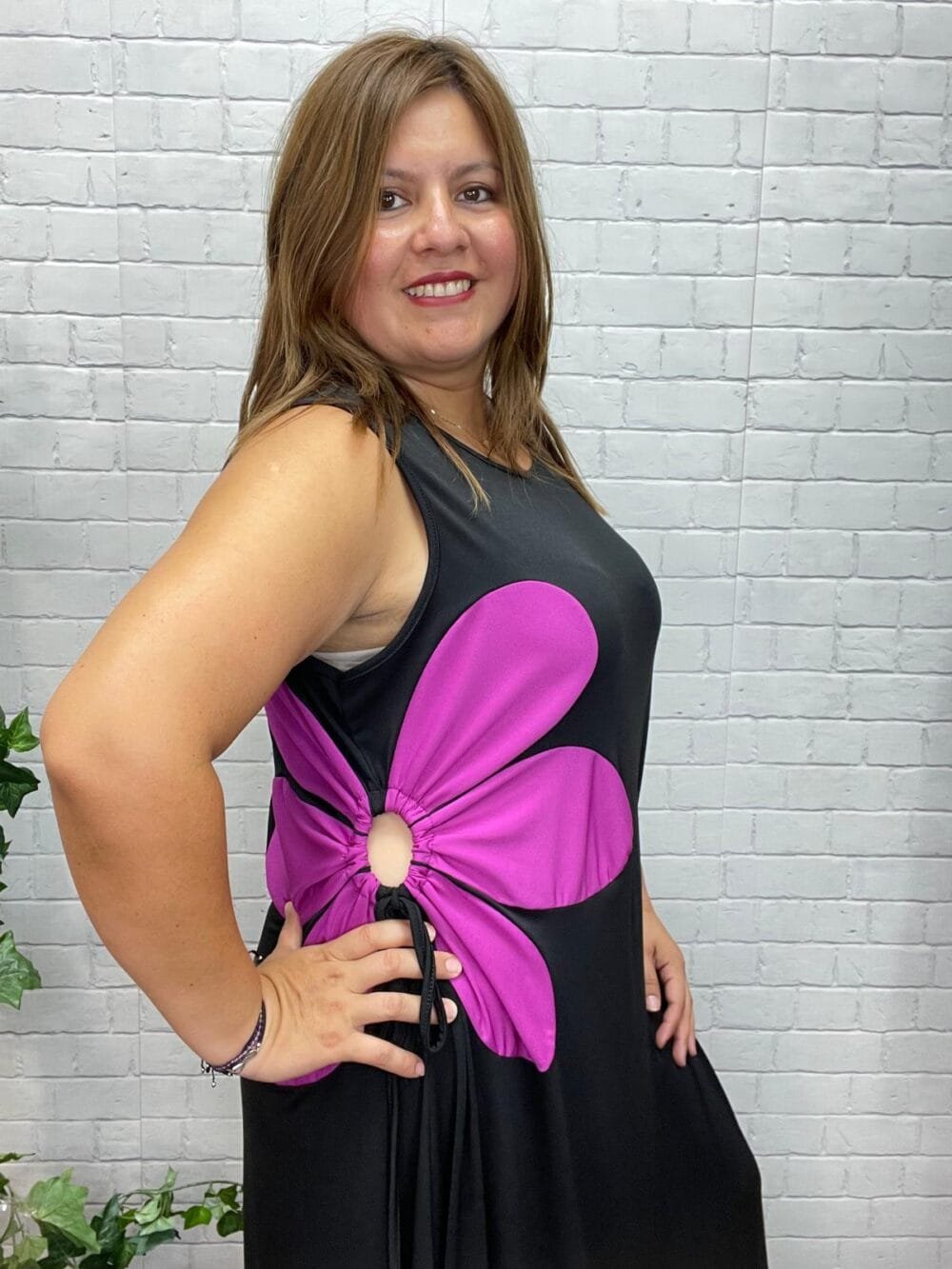 Vestido Ruby T-46/54 Con Flor - Imagen 8