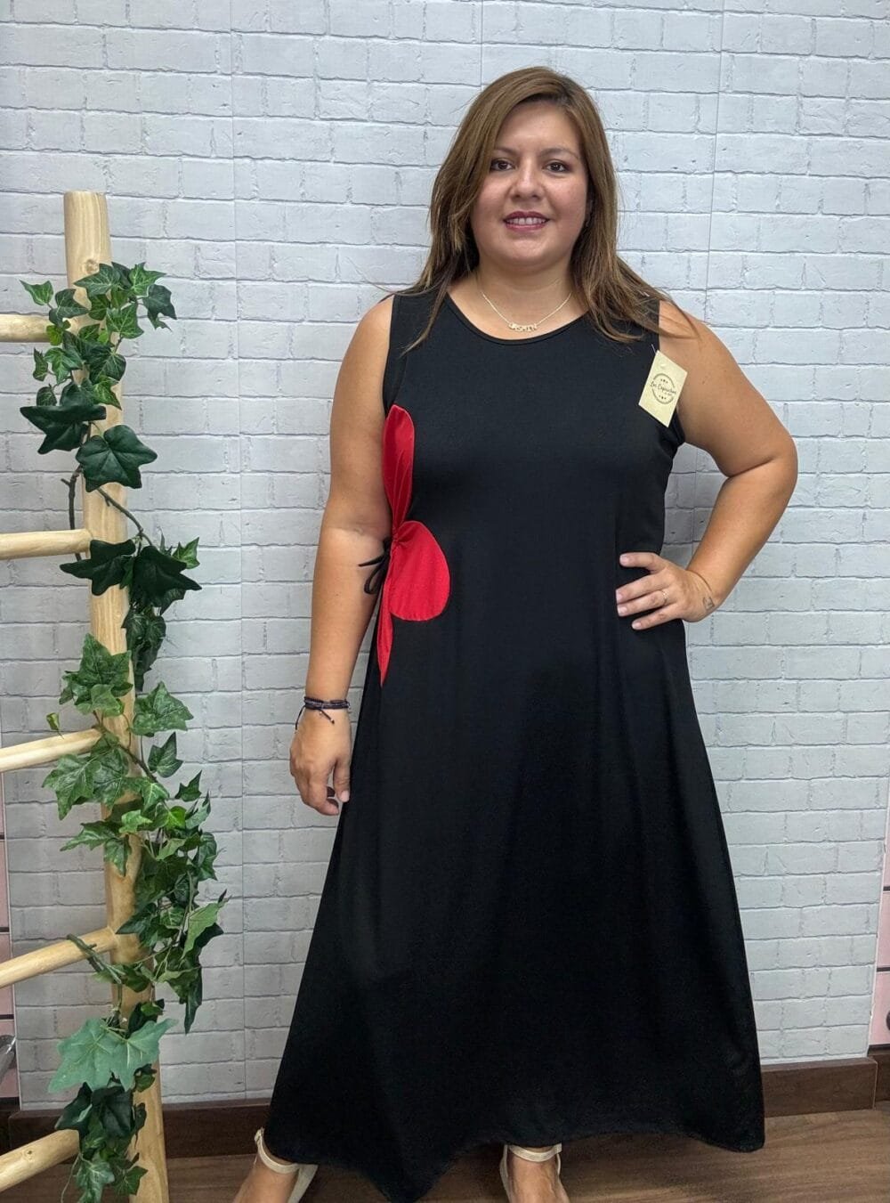 Vestido Ruby T-46/54 Con Flor - Imagen 2