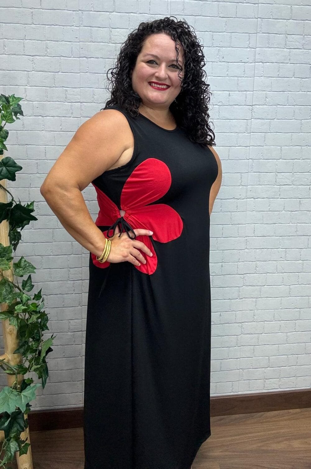 Vestido Ruby T-46/54 Con Flor - Imagen 6