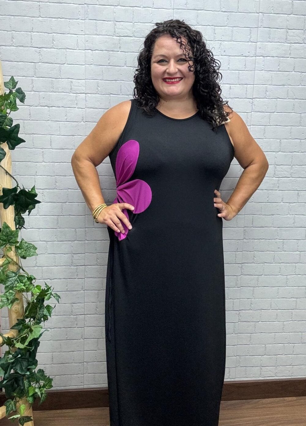 Vestido Ruby T-46/54 Con Flor - Imagen 7