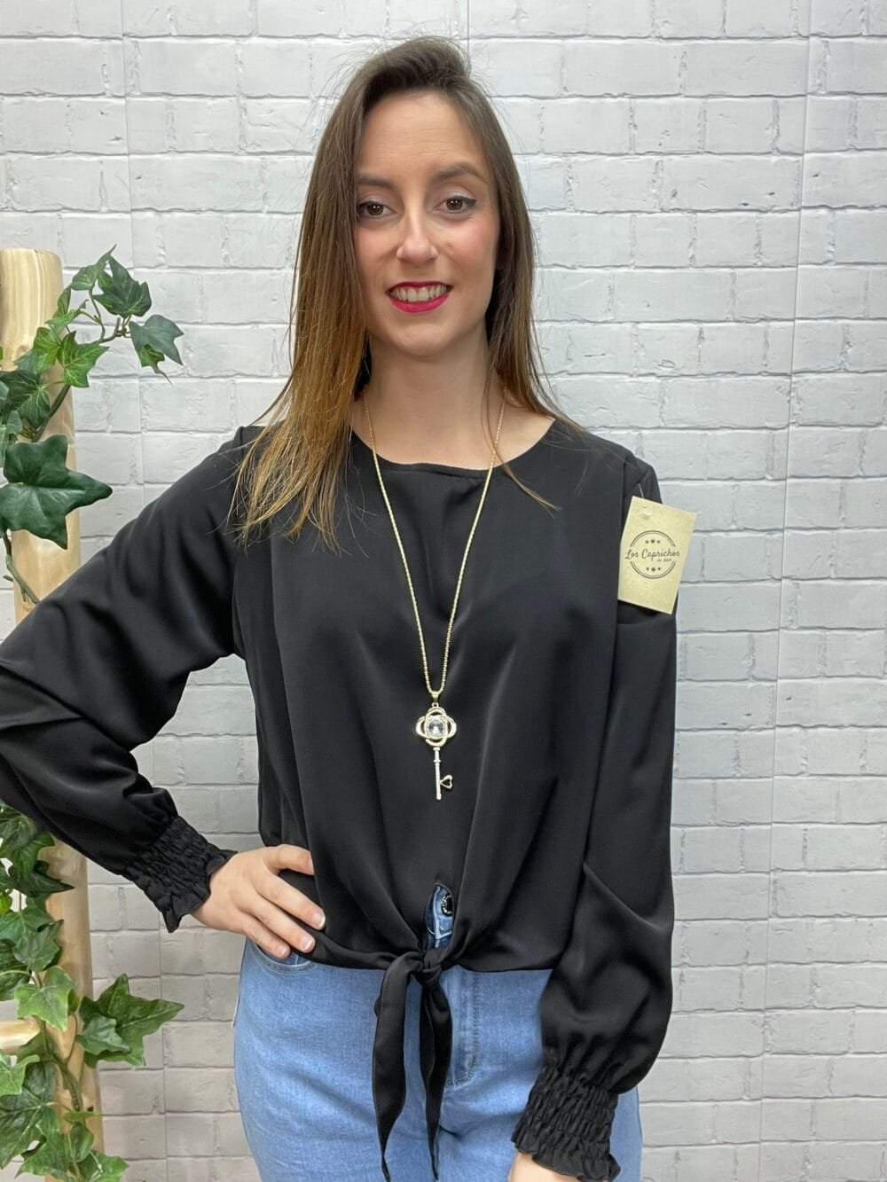 Blusa Hana T-36/42 Con Collar