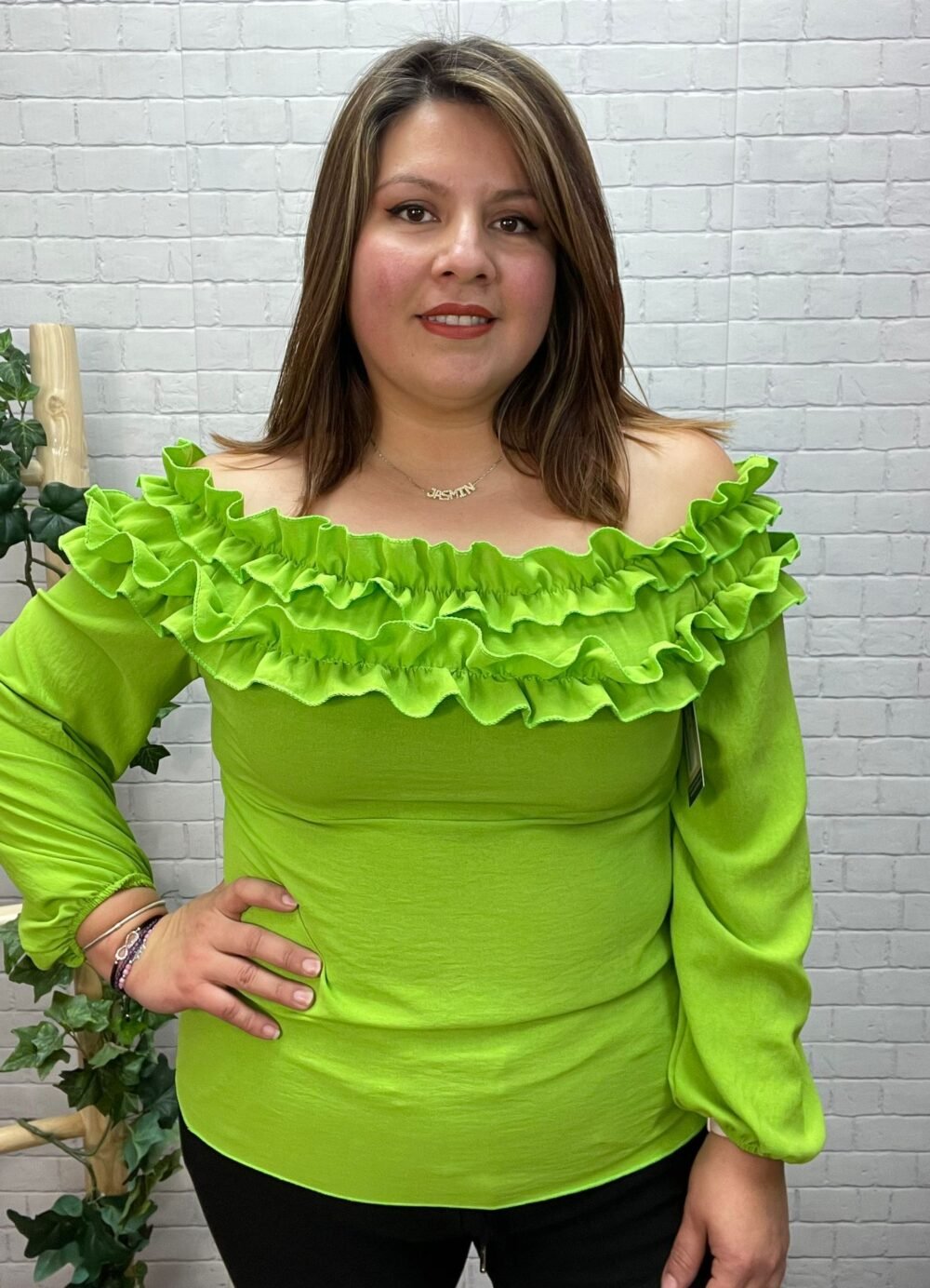 Blusa Kira T-36/44 Con Volantes - Imagen 2