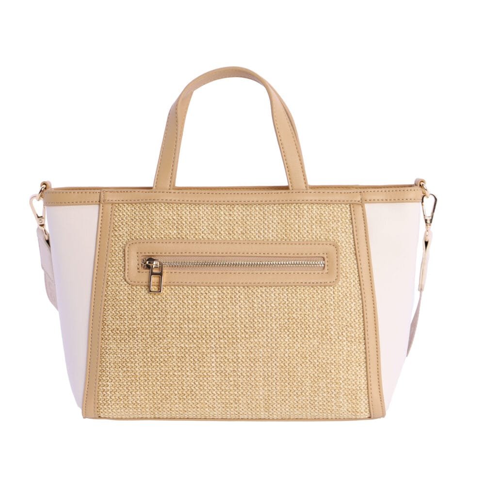 Bolso de mano 0QV7818013 Don Algodon Con Rafia - Imagen 4