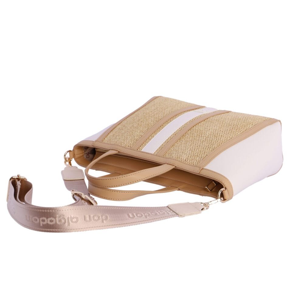 Bolso de mano 0QV7818013 Don Algodon Con Rafia - Imagen 3