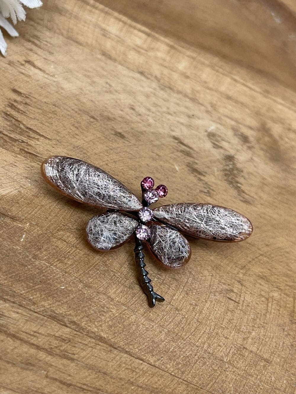 Broche Libelula rosa - Imagen 2