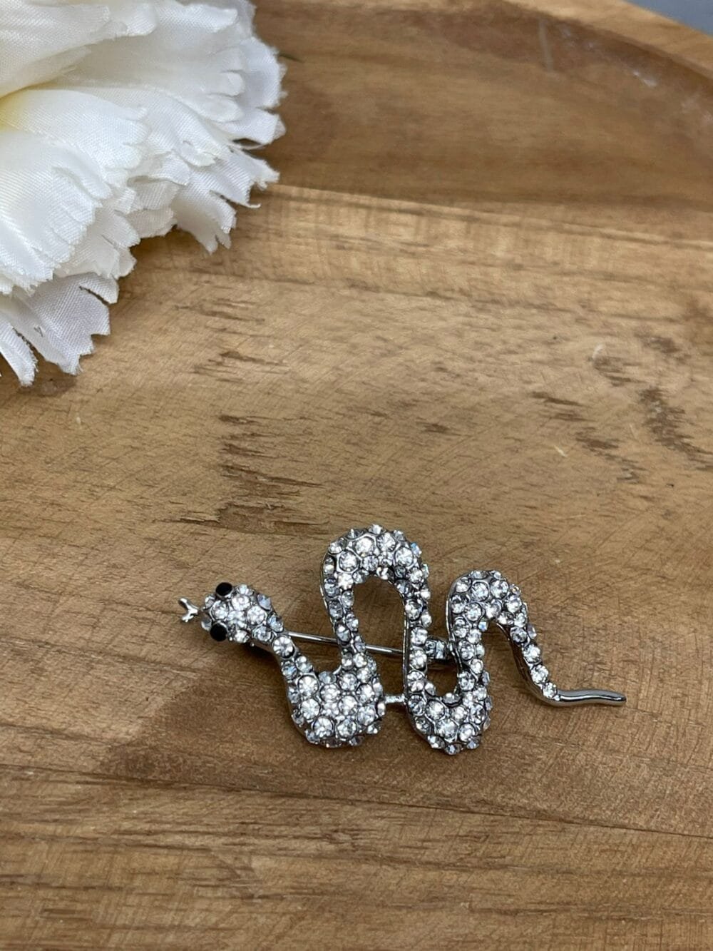 Broche Serpiente plata - Imagen 2