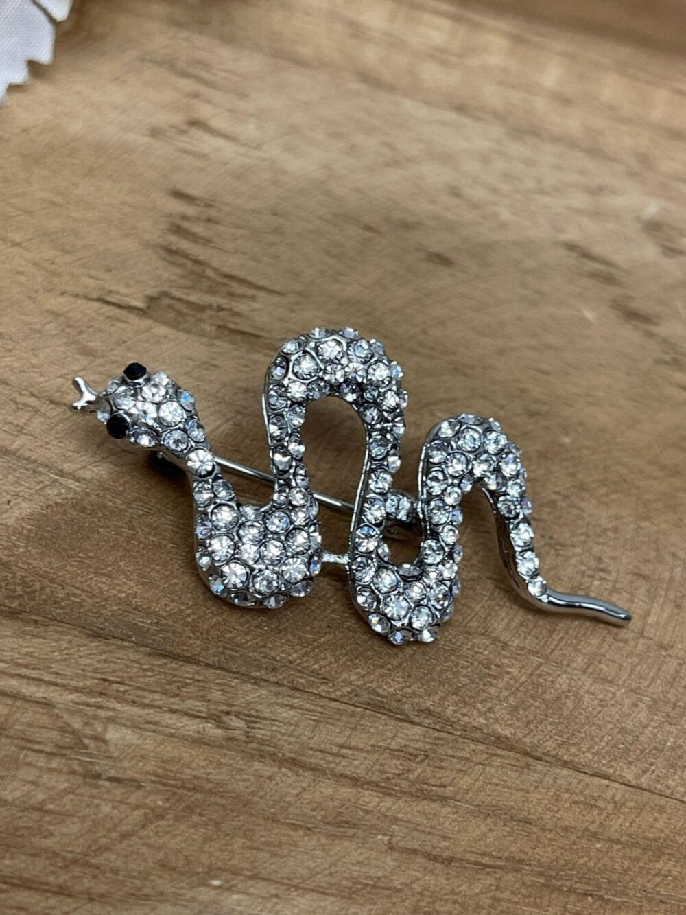 Broche Serpiente plata