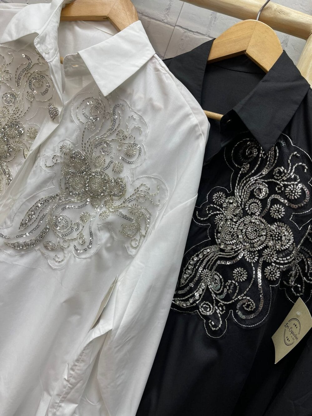 Camisa Susan con pedrería T-46/52 Curvy - Imagen 3