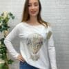 Camiseta Globo T-36/42 Dibujo Con Strass