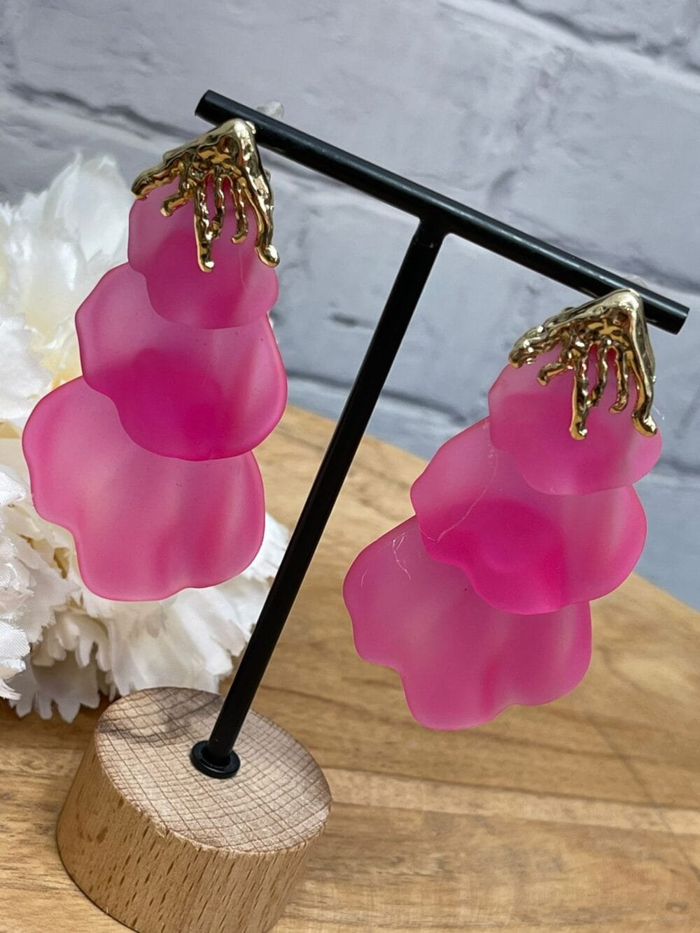Pendiente Belinda Fucsia