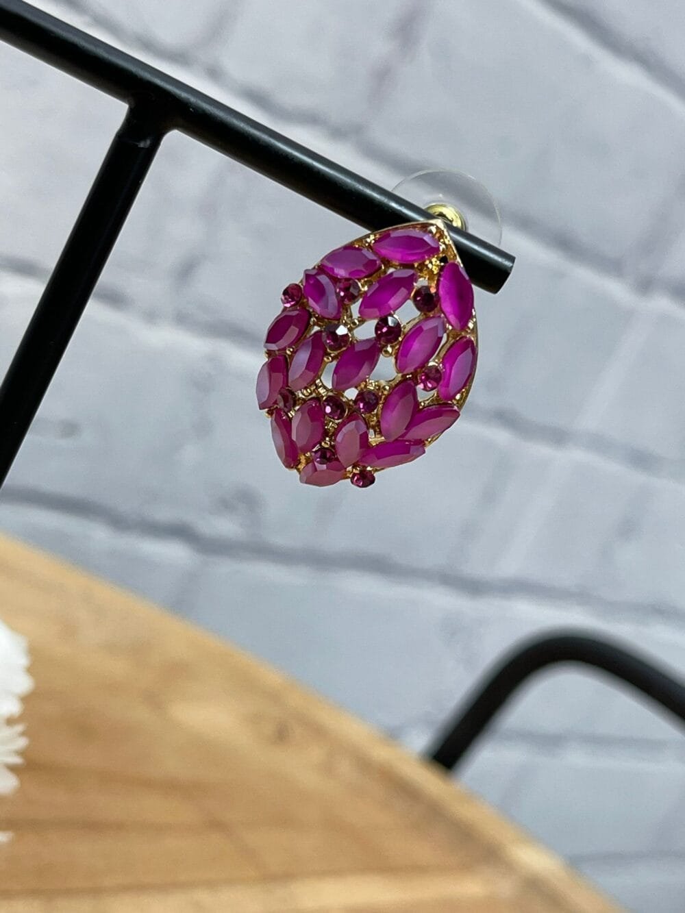 Pendiente Daila Fucsia - Imagen 2