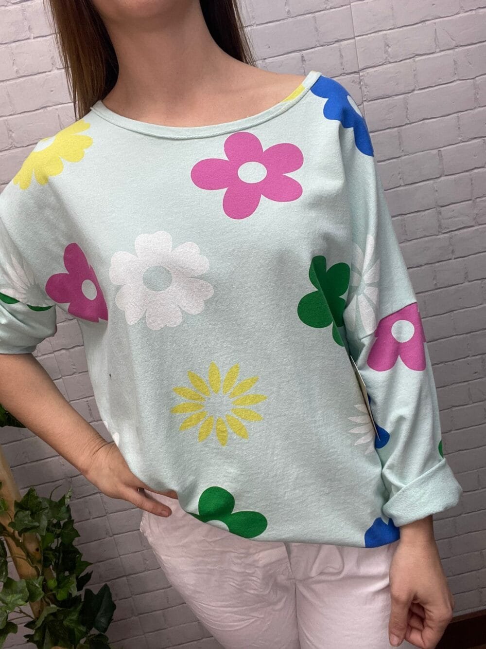 Sudadera Dayana T-36/46 Con Flores - Imagen 3