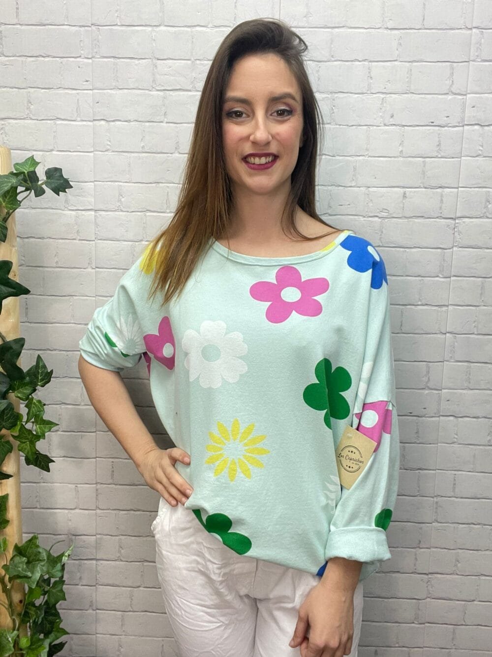 Sudadera Dayana T-36/46 Con Flores - Imagen 4