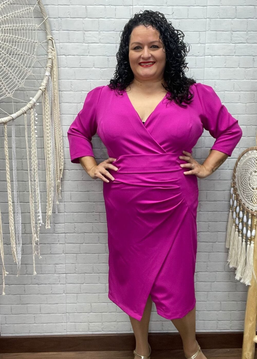 Vestido Espe Midi T-52/54 Curvy - Imagen 4