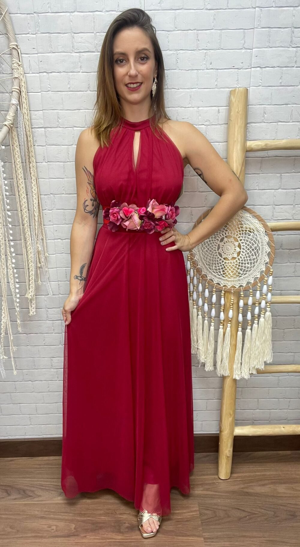 Vestido Leticia Cuello Halter T-36/42 - Imagen 9