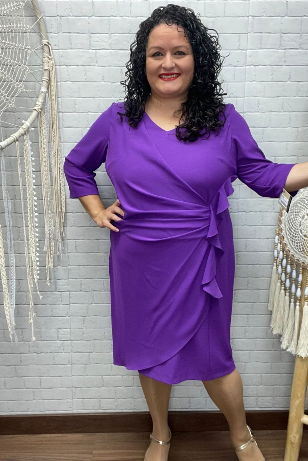 Vestido Mabel Cruzado T-54 Curvy