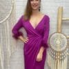 Vestido Norma Con Plumas T-S/M - Imagen 3