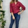 Blusa Graciela T-36/42 Cuello Camisero