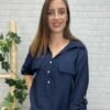 Blusa Graciela T-36/42 Cuello Camisero