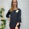 Blusa Patricia plisada con detalle de lazo T-36/42